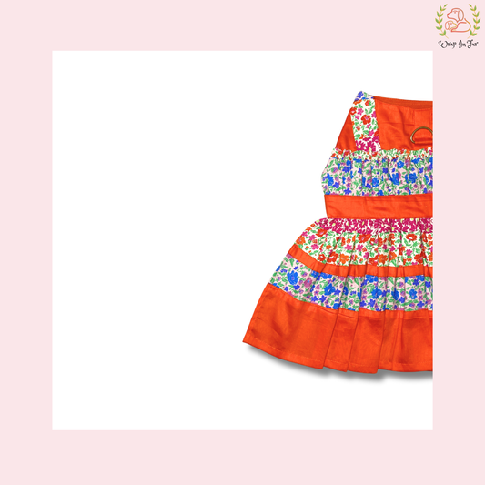 Orange Flower Frock
