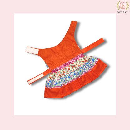 Orange Flower Frock