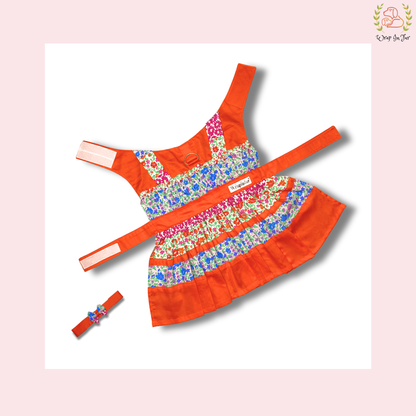 Orange Flower Frock