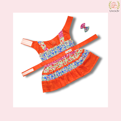 Orange Flower Frock