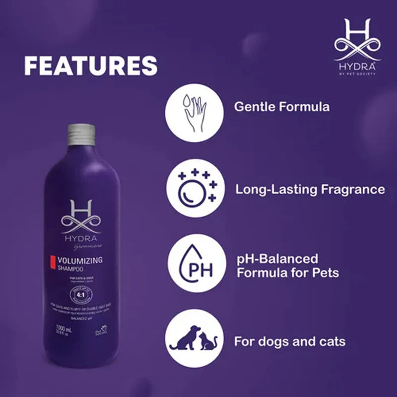 Hydra Groomers Volumizing Shampoo for Dogs & Cats 1L