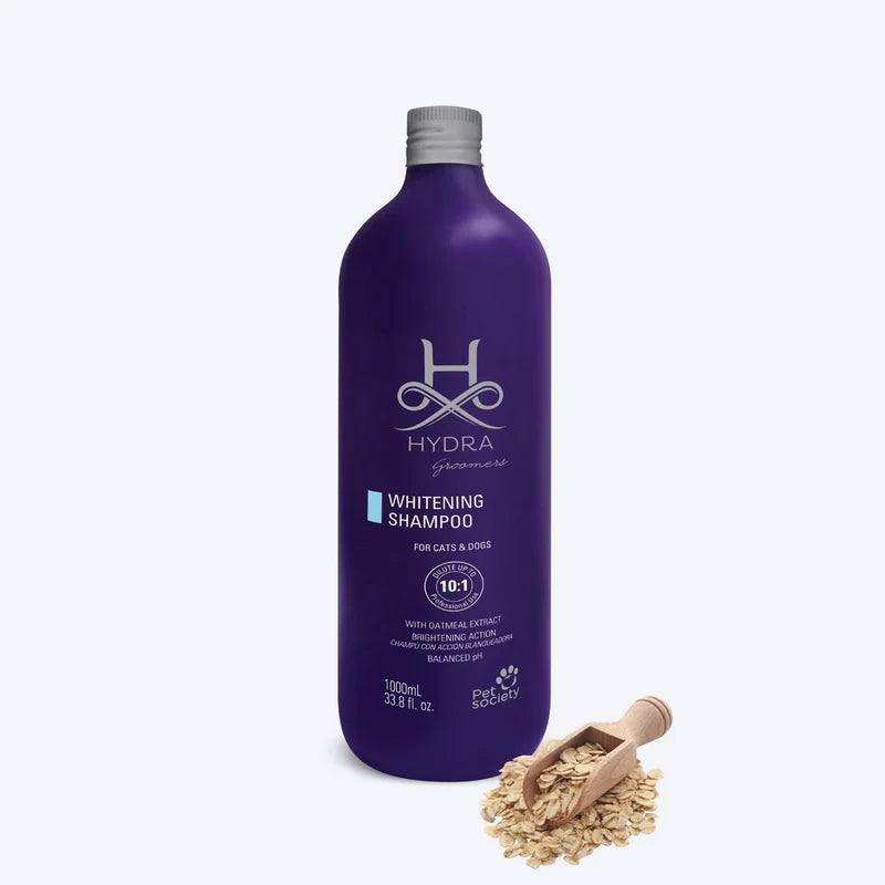 Hydra Groomers Whitening Shampoo for Dogs & Cats 1L | Coat Brightener