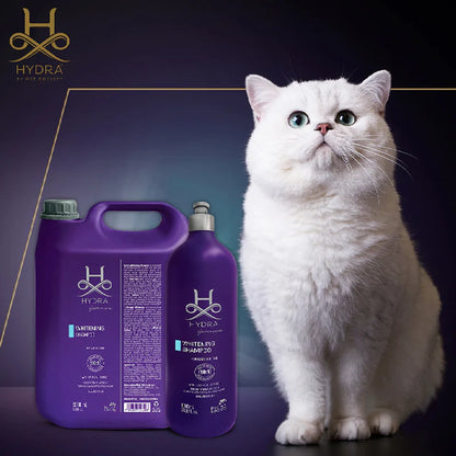 Hydra Groomers Whitening Shampoo for Dogs & Cats 1L | Coat Brightener