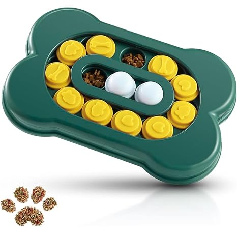 Adjustable Dog Puzzle Slow Feeder Bowl | IQ Training Toy