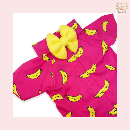 Banana shirt for dog