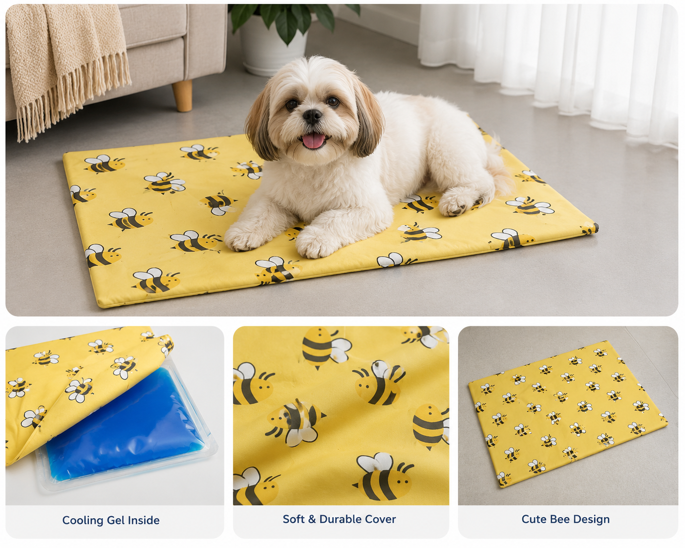 Sunny Bee Cooling Mat For Dogs & Cats