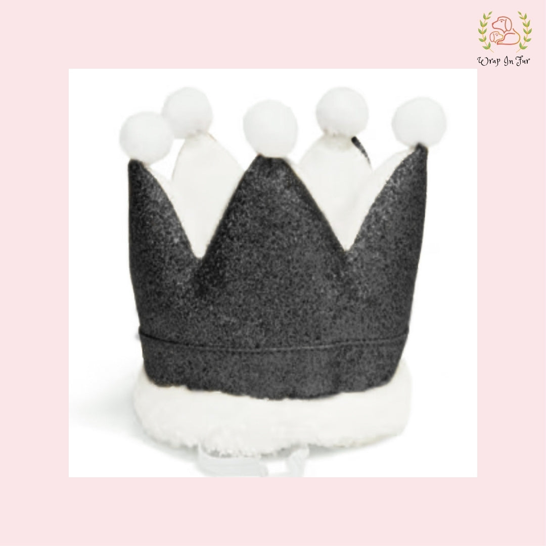 Black Birthday Crown for Dogs – Party Hat & Celebration Accessory