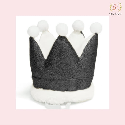 Black Birthday Crown for Dogs – Party Hat & Celebration Accessory