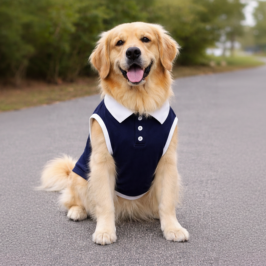Blue Polo T-Shirt for Dogs