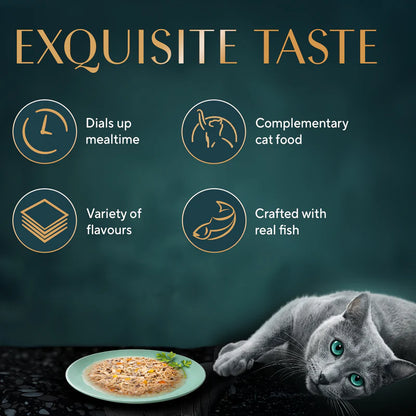 Sheba Rich Premium Tuna, Pumpkin & Carrot in Gravy Adult Wet Cat Food (1+ Years) - 70g