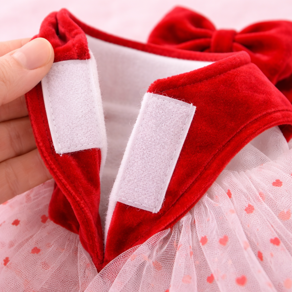 Red Heart Tutu Dog Dress Frock
