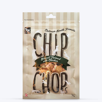 Chip Chops Biscuit Twined with Chicken Dog Treats - 70g