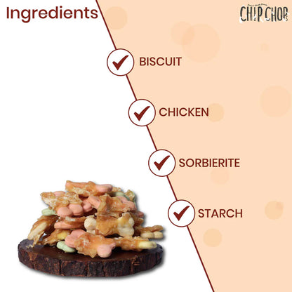 Chip Chops Biscuit Twined with Chicken Dog Treats - 70g