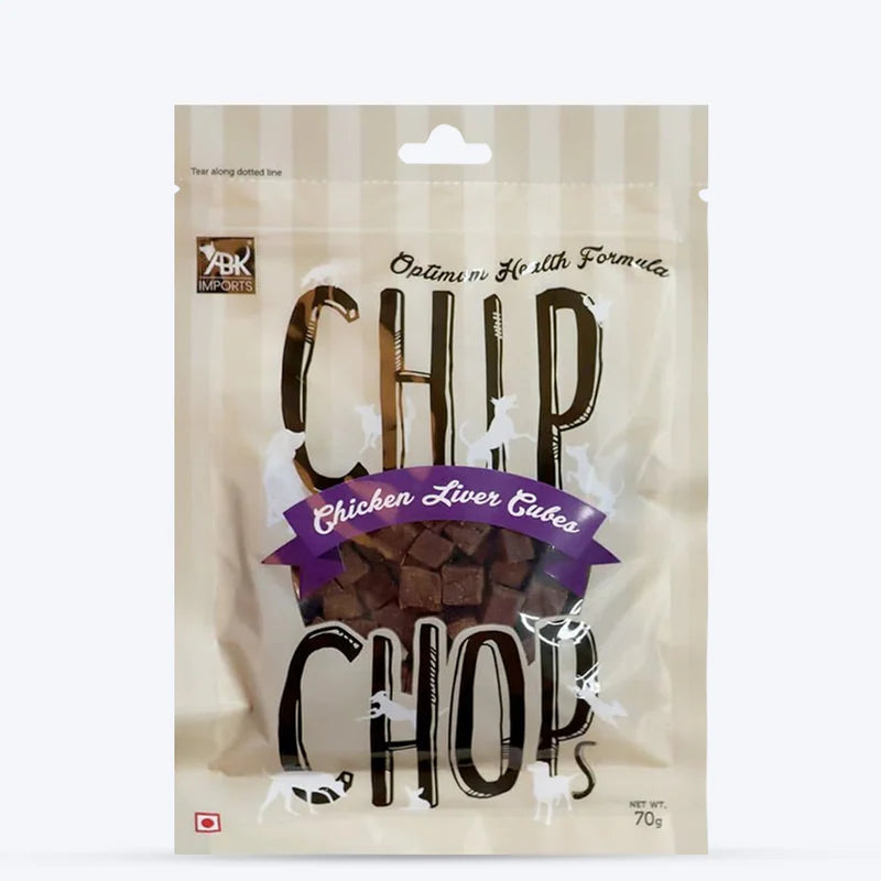 Chip Chops Chicken Liver Cubes Dog Treats - 70g