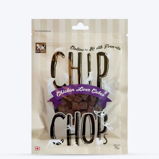 Chip Chops Chicken Liver Cubes Dog Treats - 70g