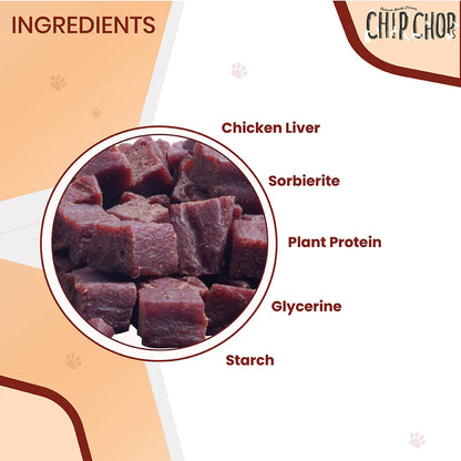 Chip Chops Chicken Liver Cubes Dog Treats - 70g