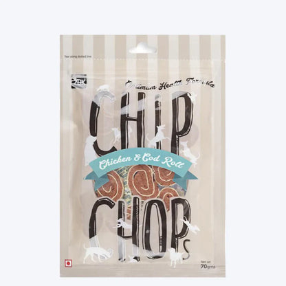 Chip Chops Chicken & Codfish Roll Dog Treats - 70g