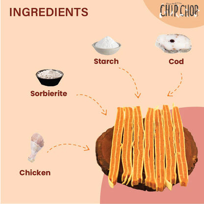 Chip Chops Chicken & Codfish Sandwich Dog Treats