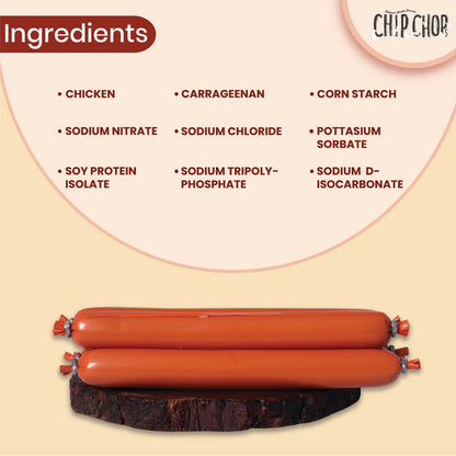 Chip Chops Devilled Chicken Sausage Dog Treats - 70g