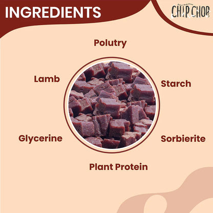 Chip Chops Lamb Cubes Dog Treats - 70g