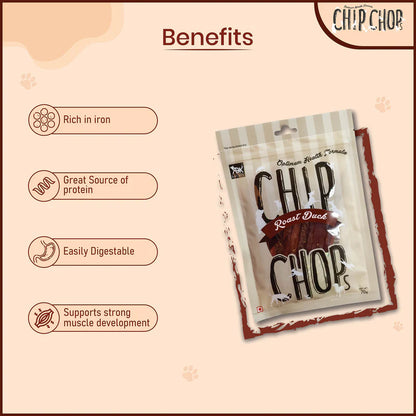 Chip Chops Roast Duck Dog Treats - 70g
