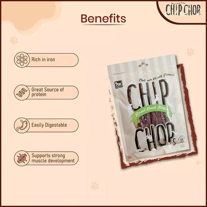 Chip Chops Roast Duck Strips Dog Treats - 250g