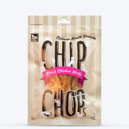Chip Chops Sun Dried Chicken Jerky Dog Treats - 70g