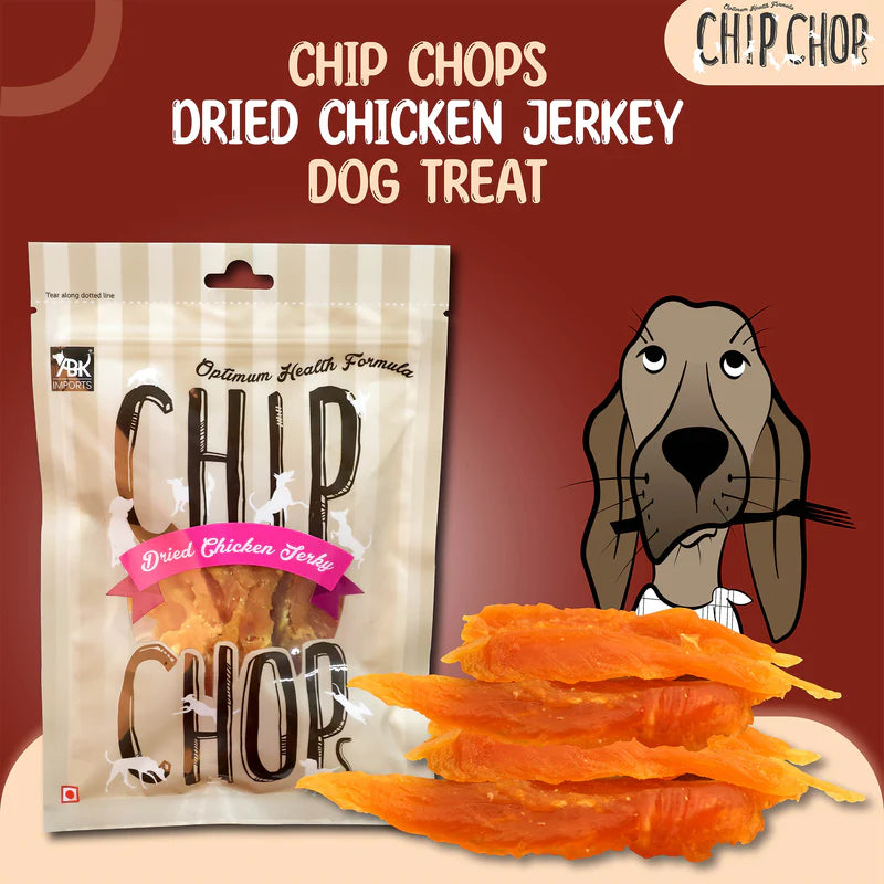 Chip Chops Sun Dried Chicken Jerky Dog Treats - 70g