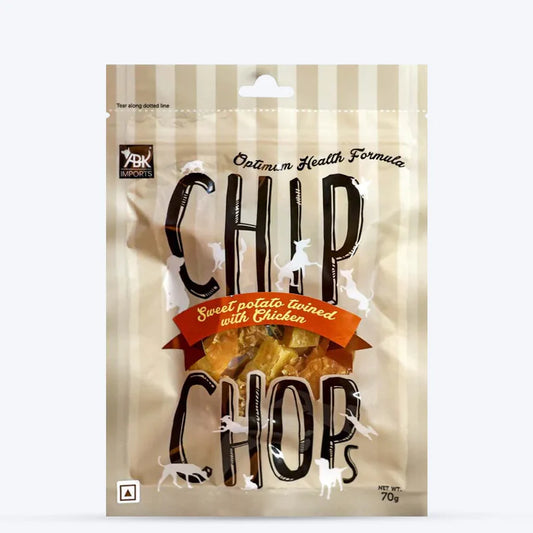 Chip Chops Sweet Potato Twined with Chicken Dog Treats - 70g