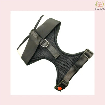 Classic Black Tuxedo-Style Dog Harness - Safe Formal Wedding Wear