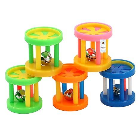 Colorful Bell Roller Toy for Cats 