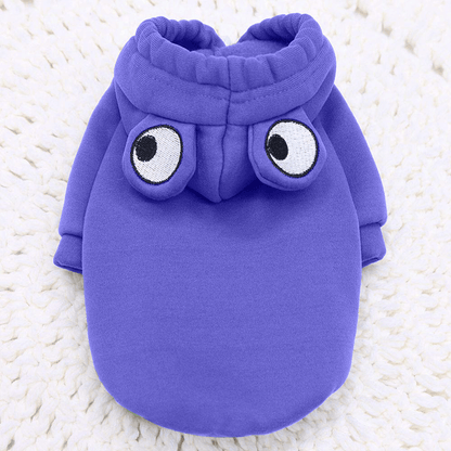 Cute Blue Froggy Dog Hoodie – Warm, Fun & Perfect for Winter