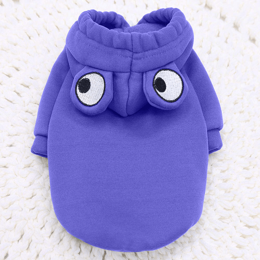 Cute Blue Froggy Dog Hoodie – Warm, Fun & Perfect for Winter