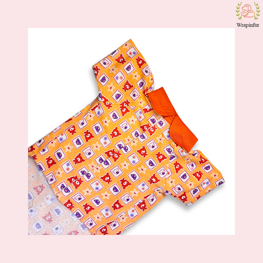 Cute Orange Winter Dog Shirt – Warm, Soft & Daily Wear Comfort