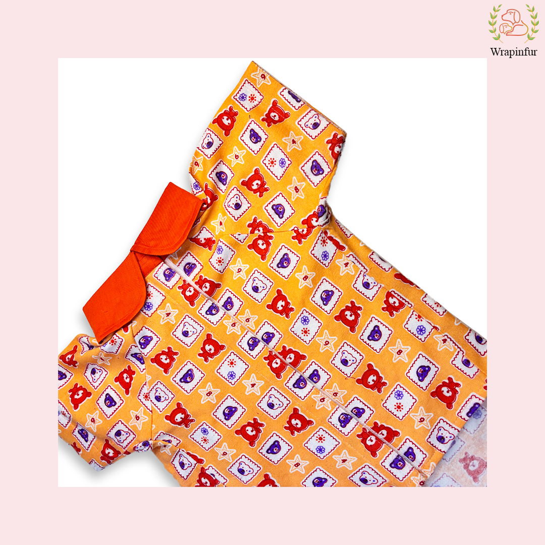 Cute Orange Winter Dog Shirt – Warm, Soft & Daily Wear Comfort