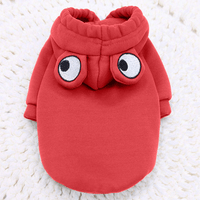 Cute Red Froggy Dog Hoodie – Cozy Winter Wear for Pets