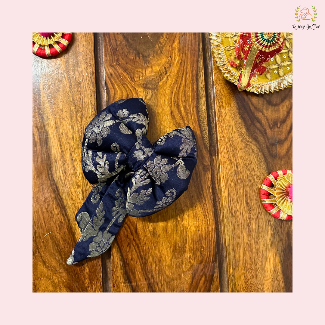 Indigo Festive Bow