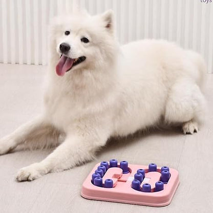 Dog Puzzle Slow Feeder Toy with Food Dispenser