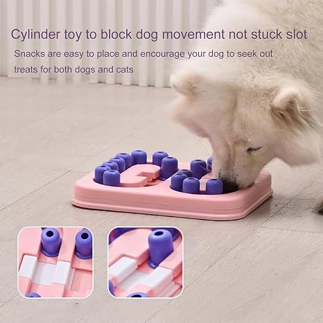 Dog Puzzle Slow Feeder Toy with Food Dispenser