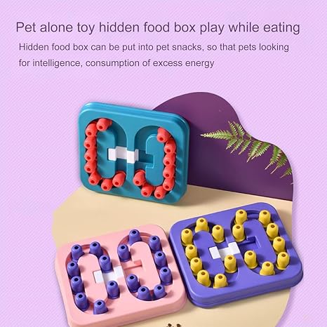 Dog Puzzle Slow Feeder Toy with Food Dispenser