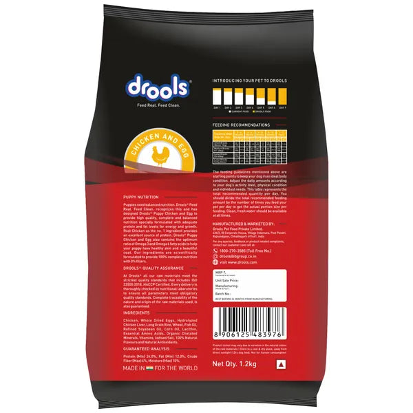 Drools Chicken & Egg Dry Food for Puppies