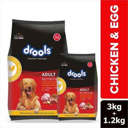 Drools Adult Chicken and Egg Dry Dog Food