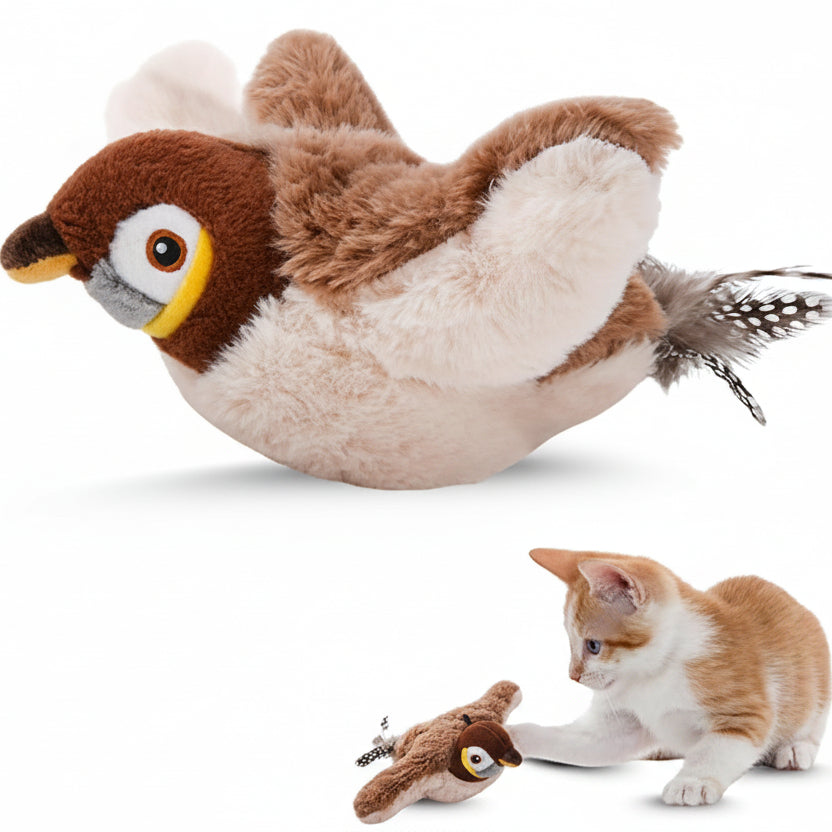 Flapping Sparrow Cat Toy 