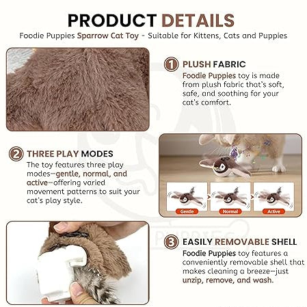 Flapping Sparrow Cat Toy 