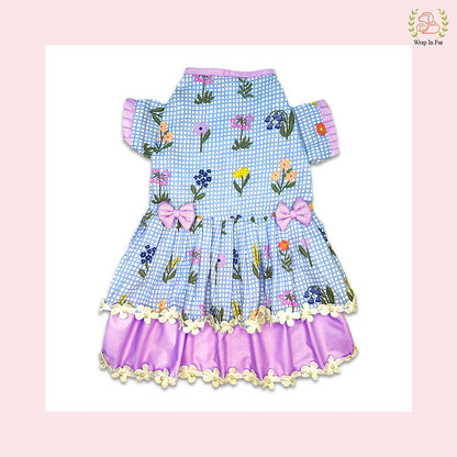 Floral Princess Dog Wedding Dress – Butterfly Dog Frock