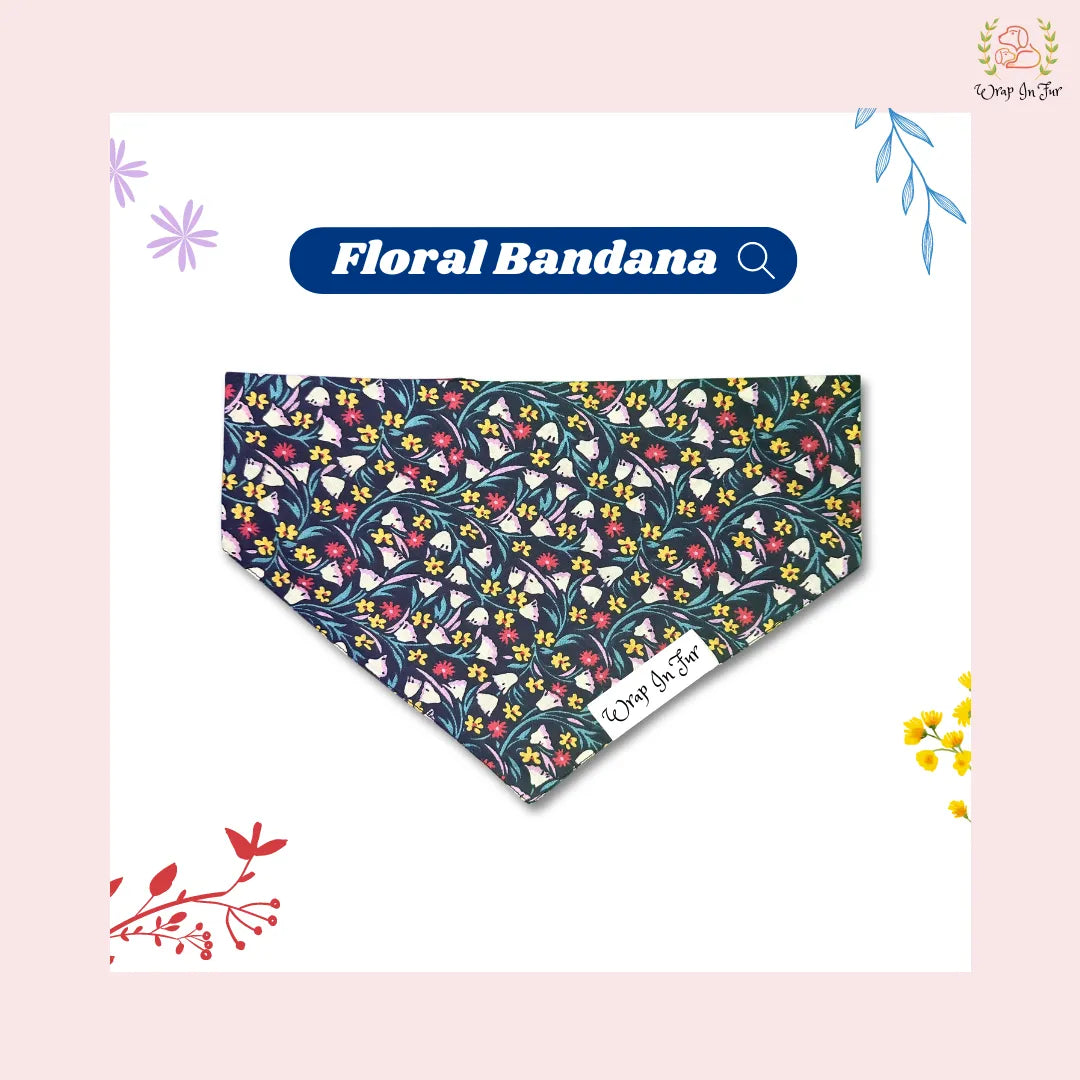 shop floral dog bandana