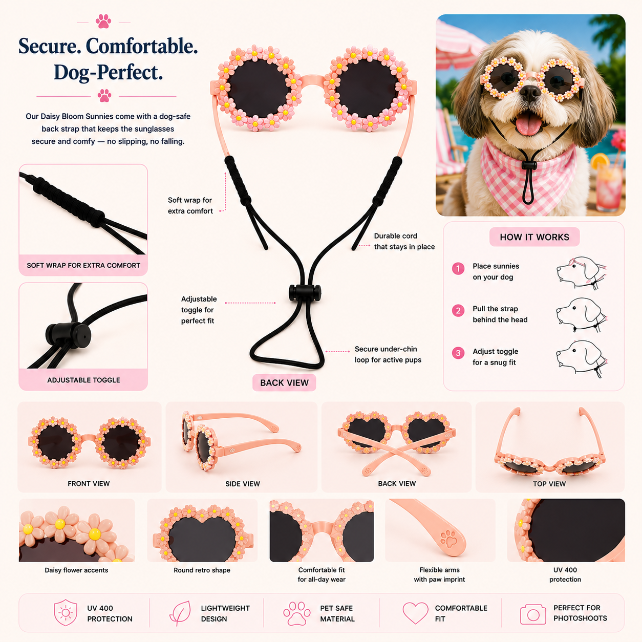 Flower Dog Sunglasses