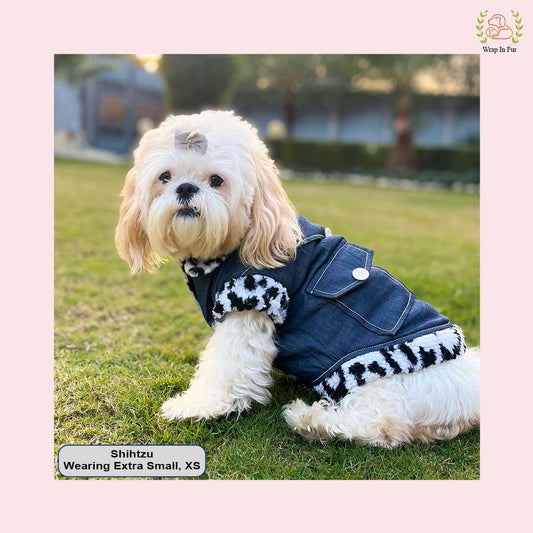 FurDenim Dog Jacket – Soft Fleece & Cool Look
