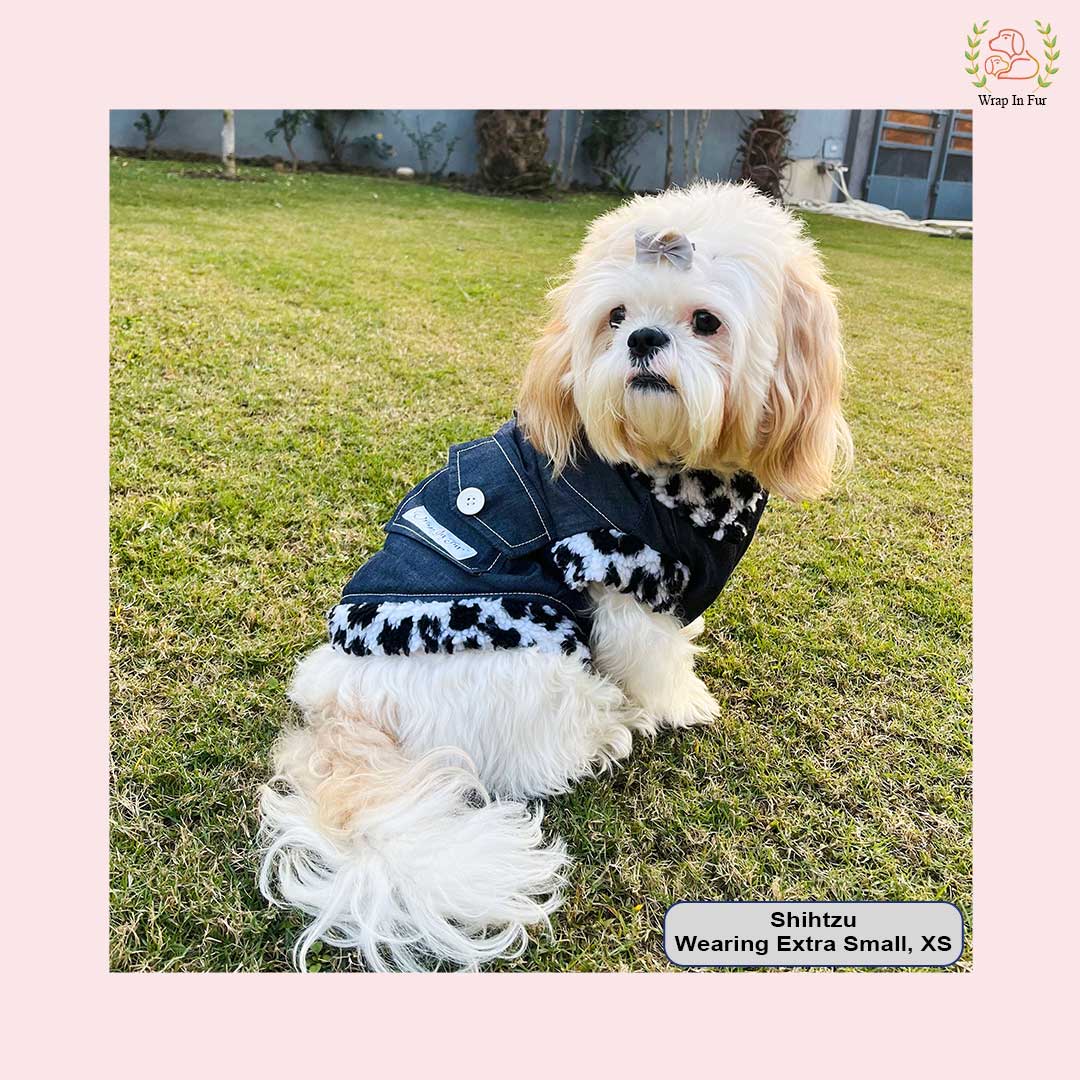 FurDenim Dog Jacket – Soft Fleece & Cool Look