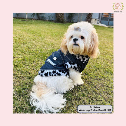 FurDenim Dog Jacket – Soft Fleece & Cool Look